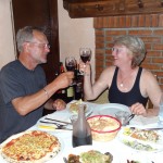 Essen in Sizilien - ein Fest für uns - in vieler Hinsicht.